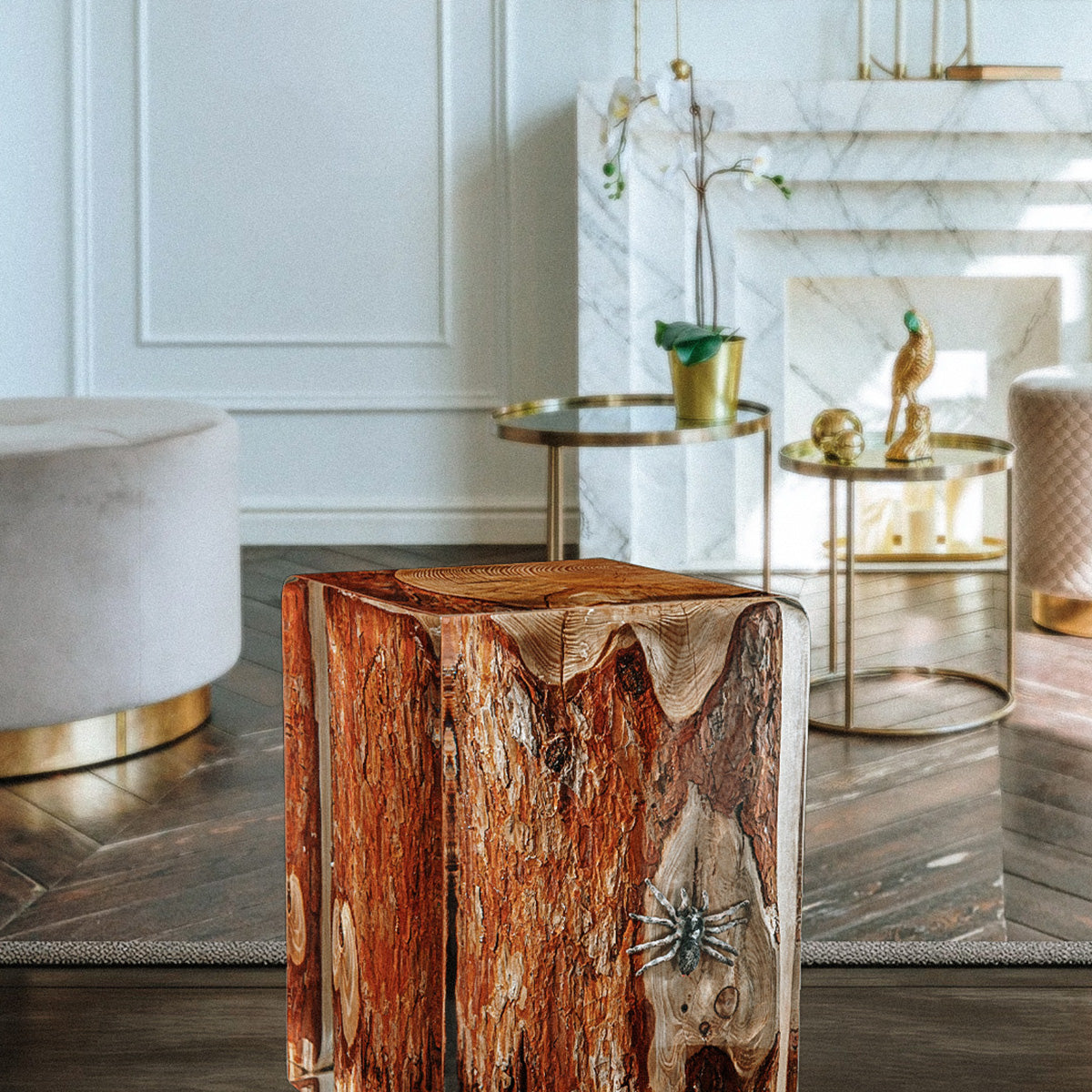 Crystal Wooden Log